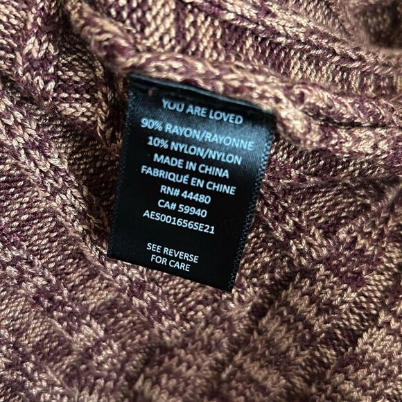 NWOT AFRM Skye Long Sleeve Cutout Waist Knit Midi Dress in Marled Port Royale XL - Picture 12 of 12